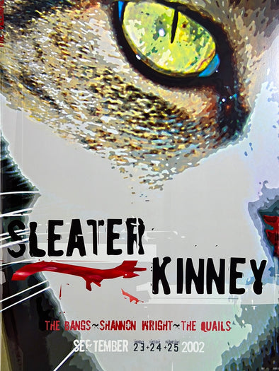 Sleater Kinney - 2002 Lynne Porterfield poster San Francisco, CA The Fillmore