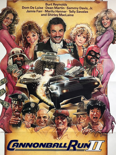Cannonball Run II - 1984 movie poster original vintage