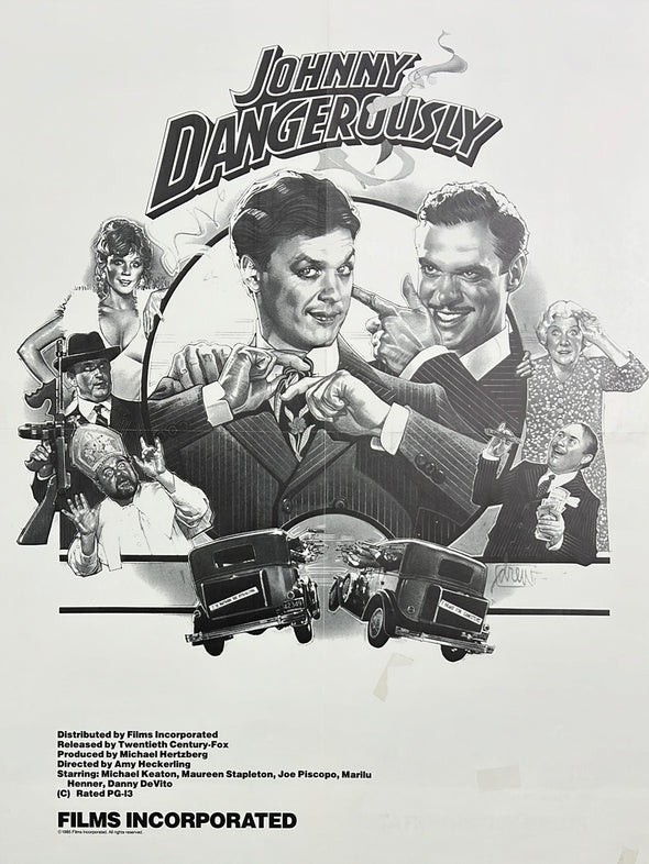 Johnny Dangerously - 1984 movie poster original Films Incorporated