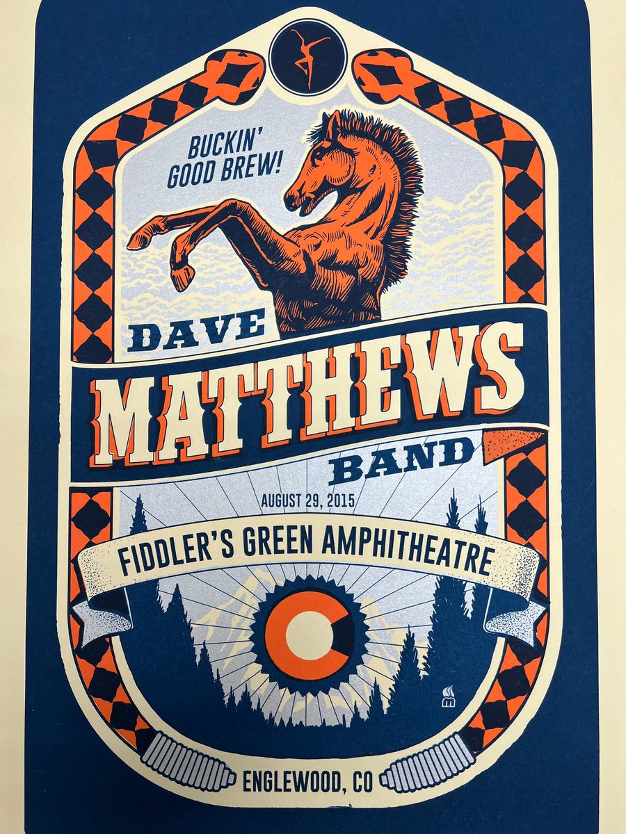 Dave Matthews Band - 2015 Methane Studios poster Englewood, CO