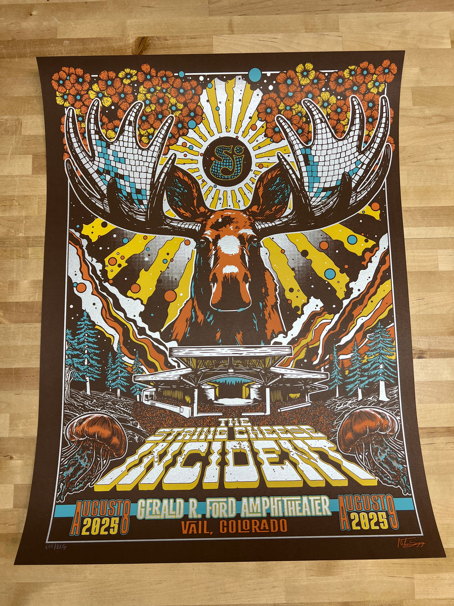 The String Cheese Incident - 2025 Niko Sayag poster Vail, CO
