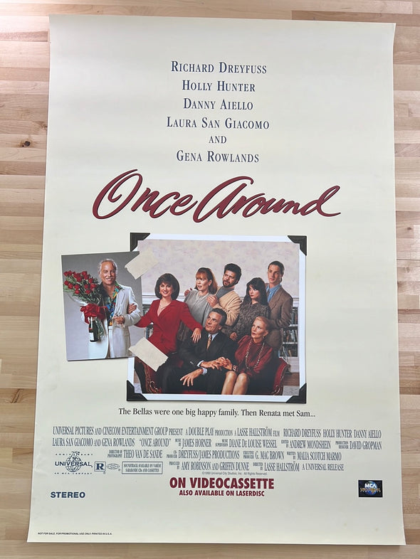 Once Around - 1991 movie poster original vintage