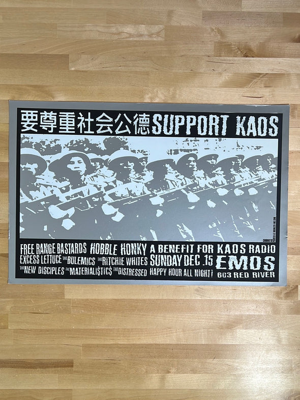KAOS radio benefit - 2002 Jared Connor poster