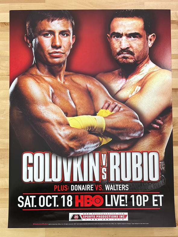 Boxing - 2014 Golovkin vs Rubio Poster