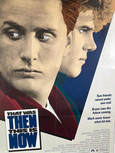 That Was Then, This Is Now  - 1985 movie poster original vintage