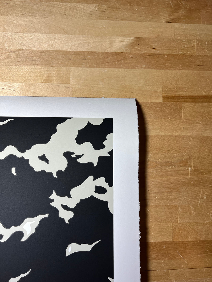Fire In The Night (BLACK/WHITE) - 2025 Cleon Peterson art print