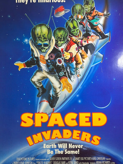 Spaced Invaders - 1990 movie poster original vintage