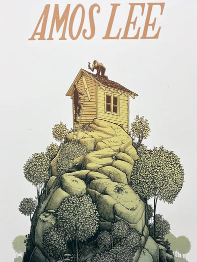 Amos Lee - 2017 Justin Santora Poster Winter Tour