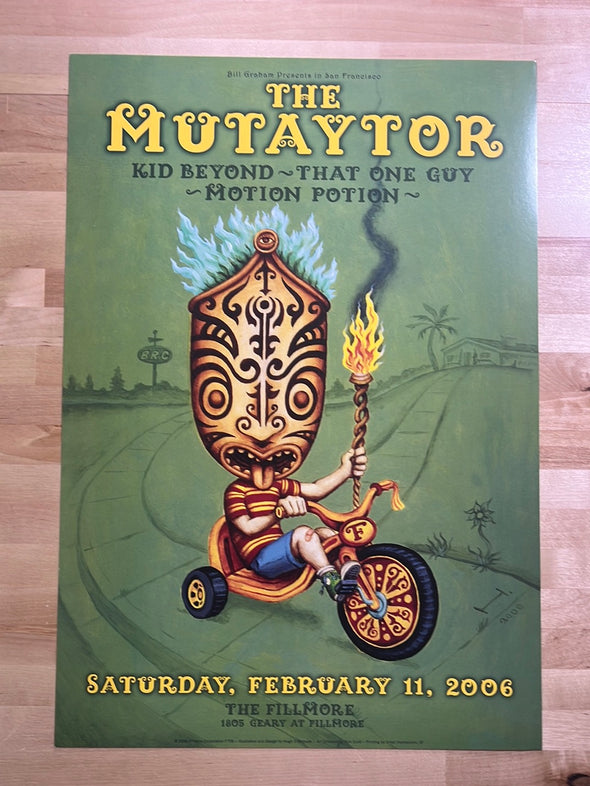 Mutaytor - 2006 Hugh D' Andrade poster San Francisco, CA The Fillmore