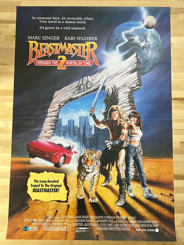 Beastmaster 2: Through The Portal Of Time - 1991 movie poster original