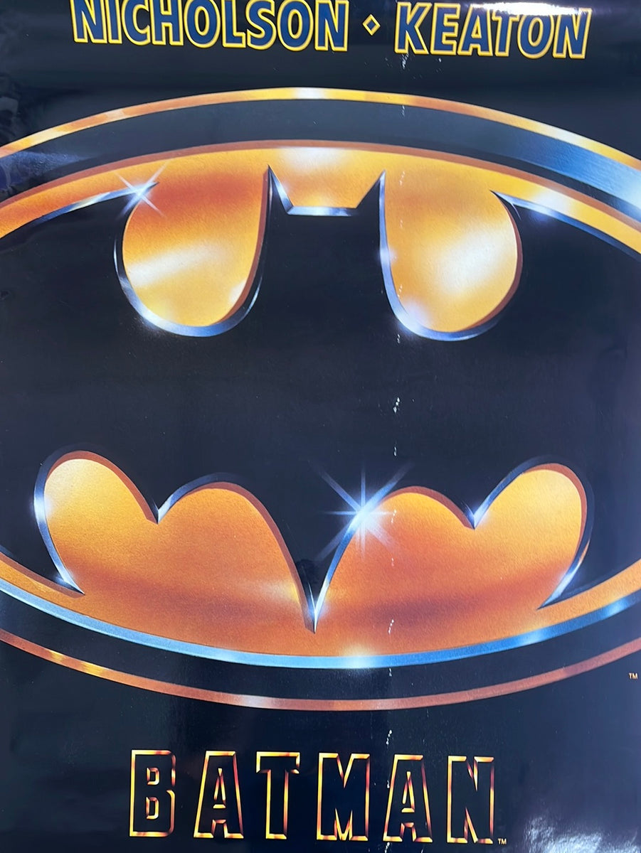 BATMAN – 1989 Movie – Original one-sheet – 27” x 39.75” – Never folded, approx C8 outlet !!