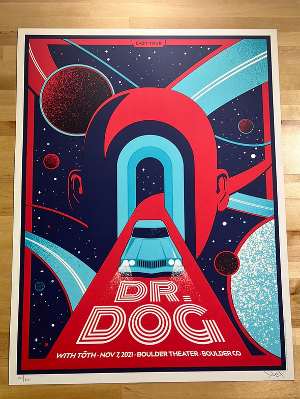 Dr. Dog - 2021 Dan Stiles poster Boulder, CO Boulder Theatre
