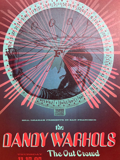 Dandy Warhols - 2003 Lisa Berman poster San Francisco, CA The Fillmore