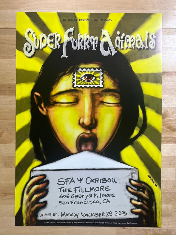 Super Furry Animals - 2005 John Mavroudis poster San Francisco, CA The Fillmore