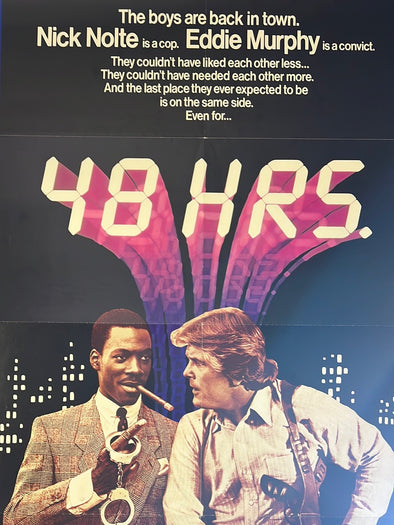 48 HRS - 1982 movie poster original 27x40