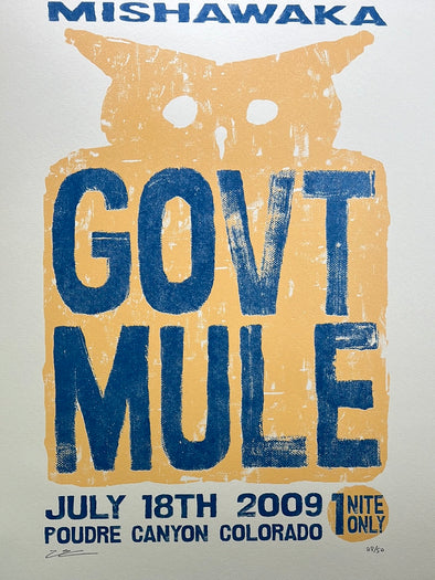 Gov't Mule - 2009 poster Ft Collins, CO Mishawaka