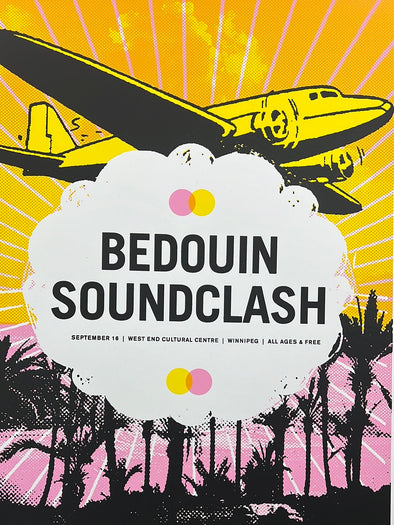 Bedouin Soundclash - 2007 Poster Winnipeg Manitoba, CA The West End Cultural Center