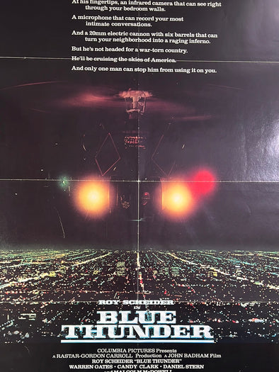 Blue Thunder - 1983 movie poster original vintage