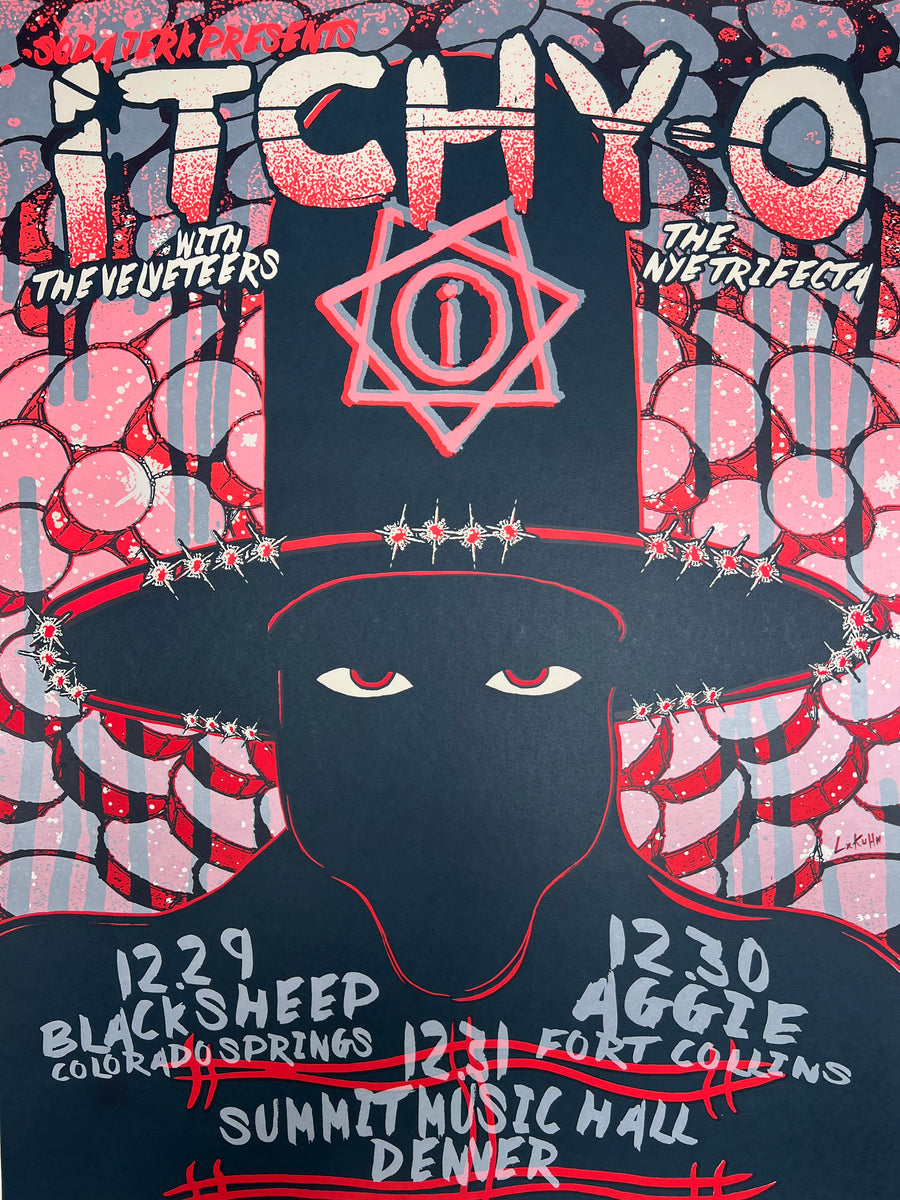 Itchy-O - 2017 Lindsey Kuhn poster Denver, CO Summit Music Hall