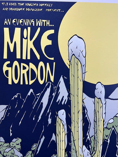 Mike Gordon - 2010 Mark Serlo poster Boulder, CO Fox Theatre
