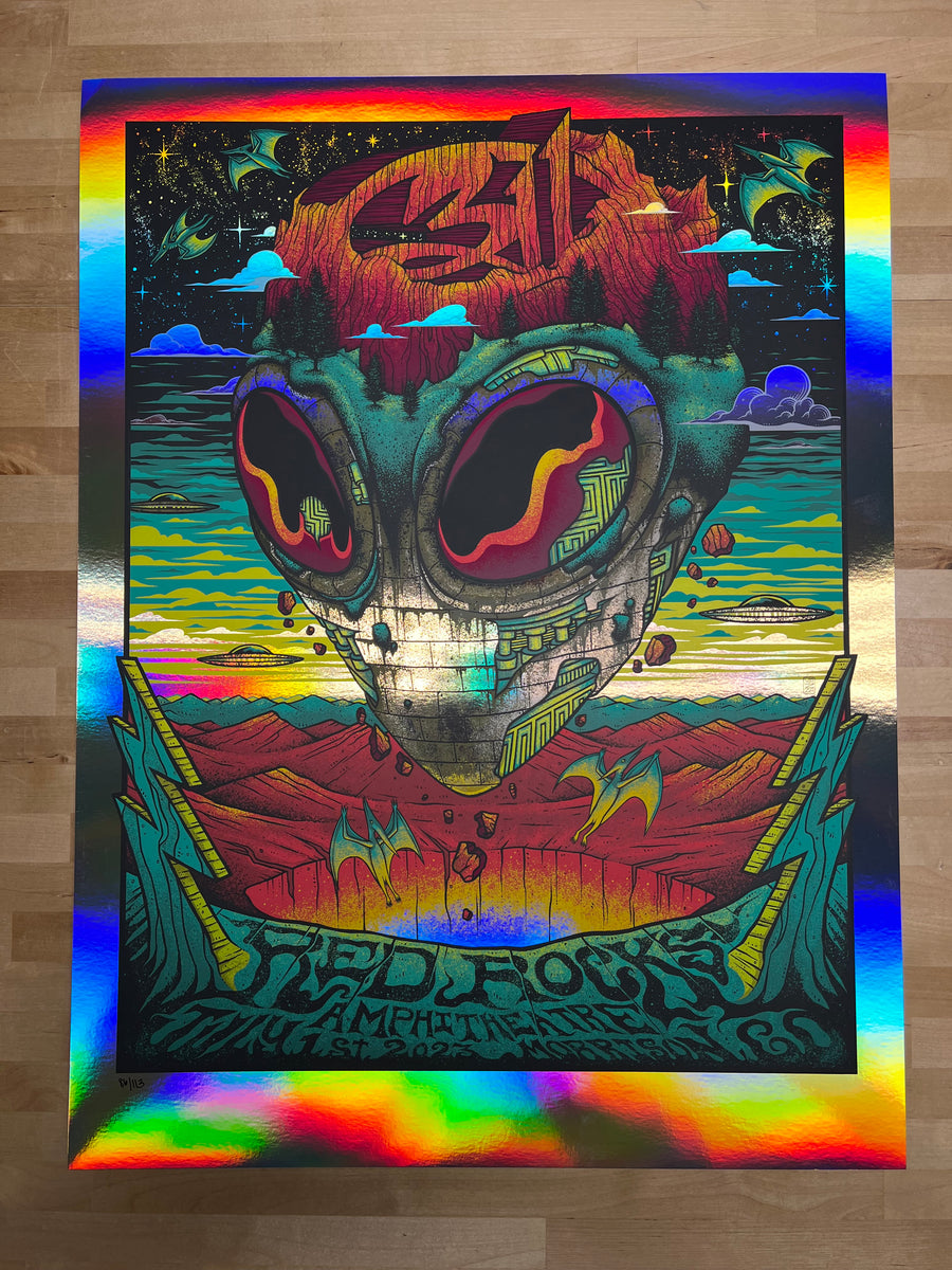 フォトアート 311 - 2023 Jim Mazza poster Morrison, CO Red Rocks Amphitheatre