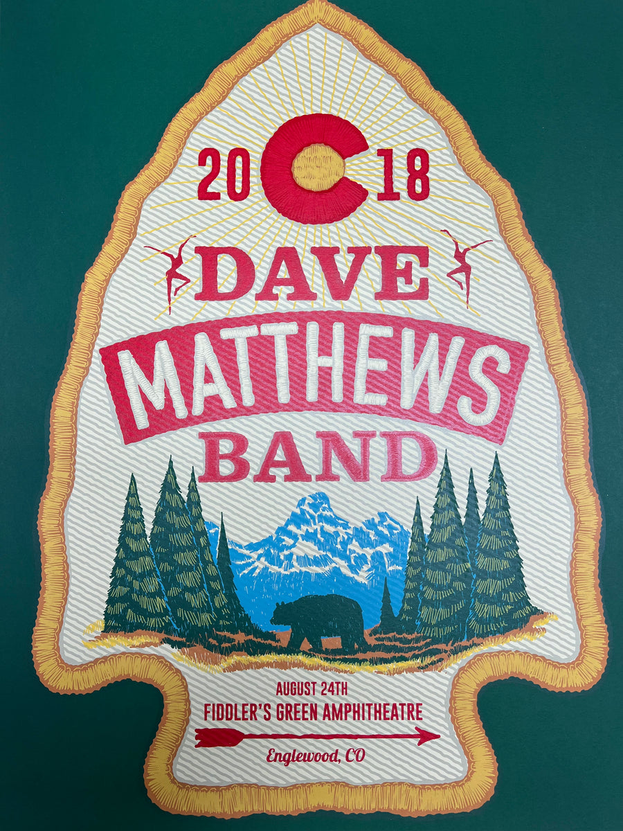 500枚限定廃盤】A Satatic Place/STEPHAN MATHIEU Dave Matthews Band - 2018 Methane Studios poster Englewood, CO