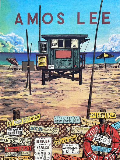Amos Lee - 2018 Landland Poster US Tour