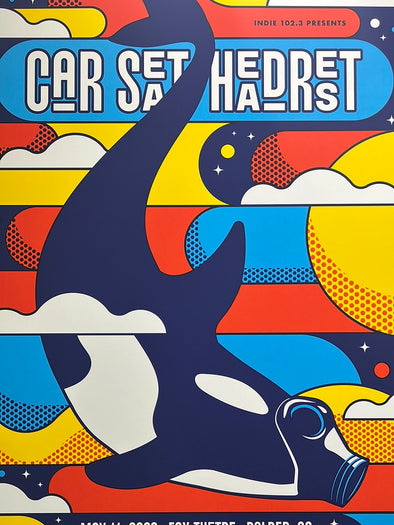 Car Seat Headrest - 2022 Dan Stiles poster Boulder, CO Fox Theatre