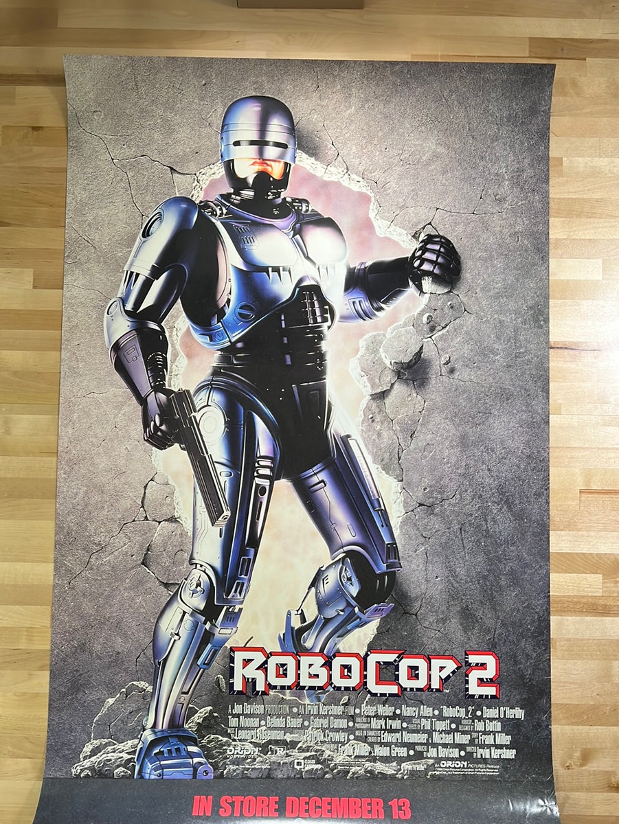 Robocop 2 1990 movie promo shirt buying NEW UNWORN original vintage film advertisement