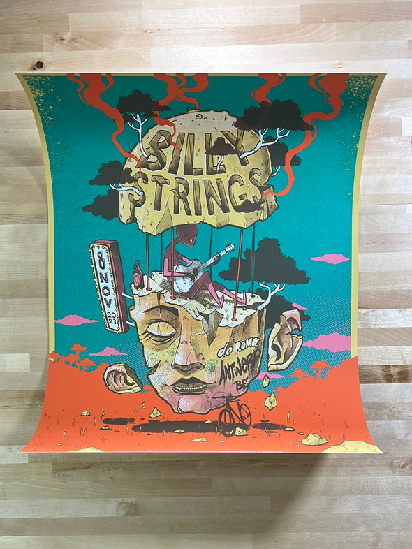 Billy Strings - 2023 Isaac Malakkai poster Antwerp, Belgium De Roma