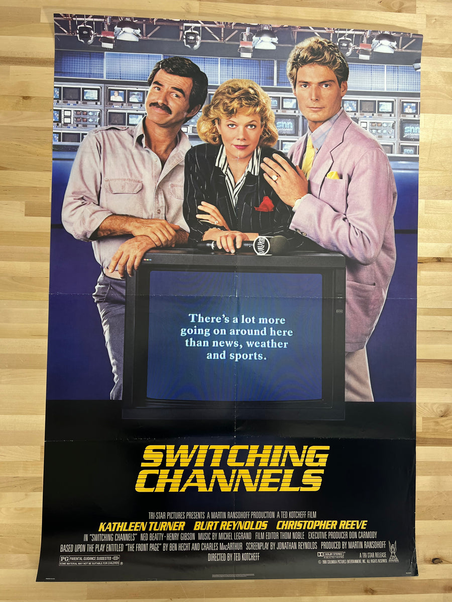 Switching Channels - 1988 one sheet movie poster original 27x40 – Sold ...