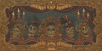 Guns N' Roses - 2023 Luke Martin poster Variant Foil print