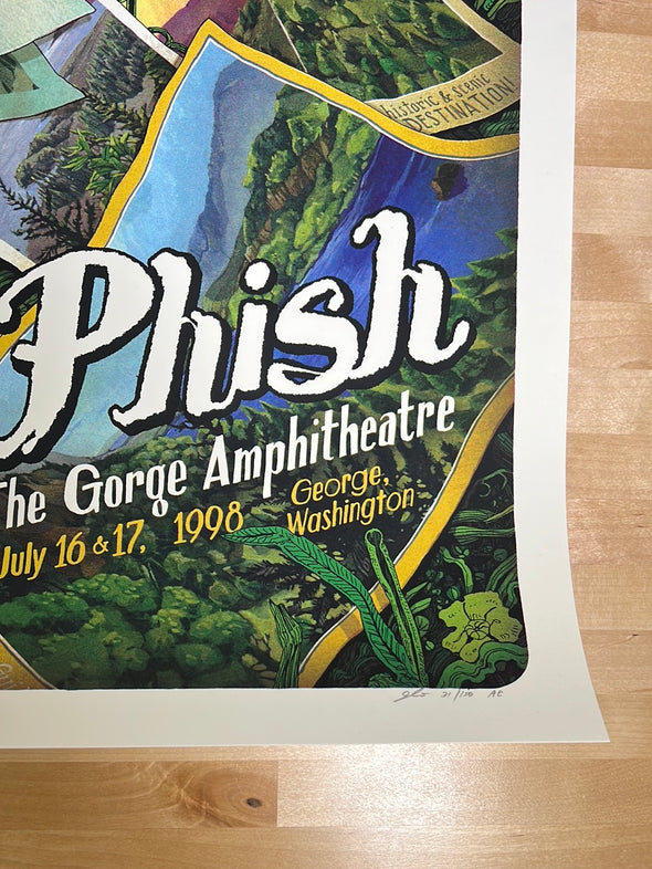 Phish - 2022 Landland poster George, WA Gorge Amphitheatre AE