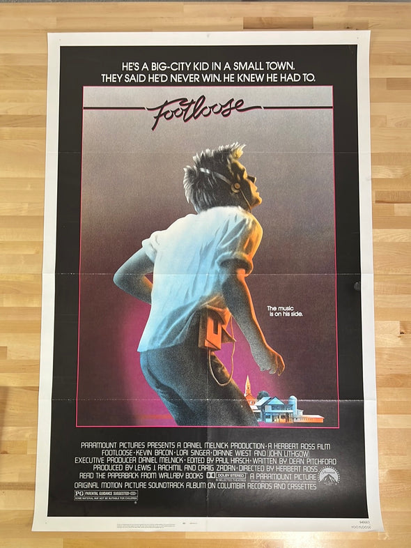 Footloose - 1984 movie poster original vintage 27x41