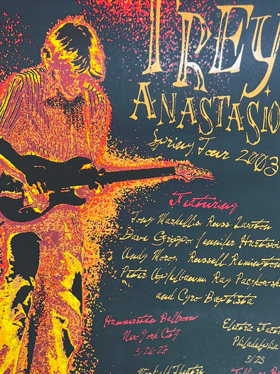 Trey Anastasio - 2003 Jeff Wood poster Spring Tour print