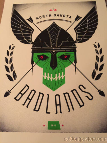 Badlands  - Delicious Design poster print Chicago, IL North Dakota