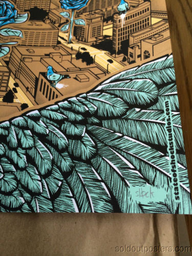 Widespread Panic - 2014 Shock Studios poster print Cleveland OH Jacobs Pavillion