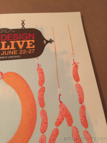 How Design Live - Delicious Design poster print Chicago, IL Hot Dog Screen Print