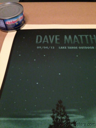 Dave Matthews Band - 2013 Methane poster print X/585 S/N Tahoe Nessy DMB