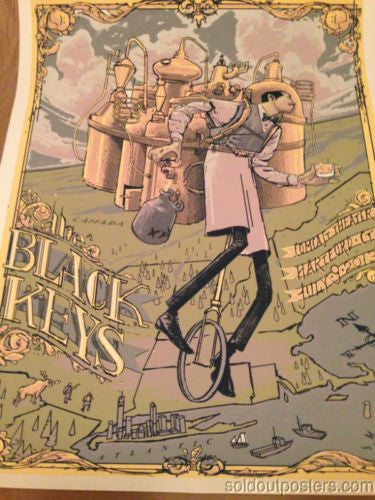 The Black Keys - 2013 Rich Kelly poster print Hartford CT Comcast Center S/N