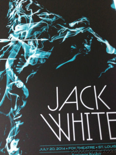Jack White - 2014 Todd Slater poster print Fox Theatre Saint Louis, MO