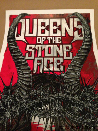 Queens of the Stone Age - 2014 Rhys Cooper poster NIN QOTSA Rod Laver Melbou