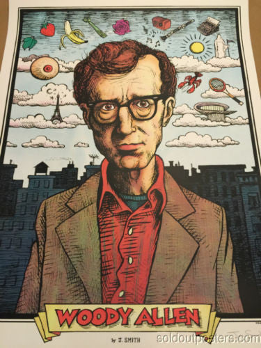 Woody Allen - 2013 Jon Smith poster print The Humorist Gallery 1988