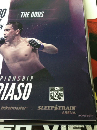 UFC 177 -2014 poster print Dillashaw vs. Barao II 2 MMA