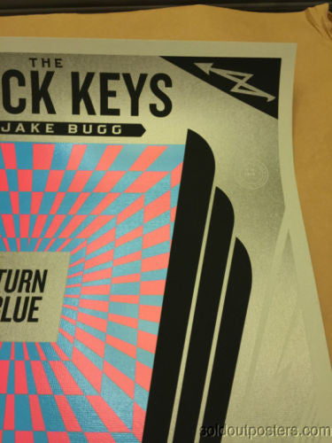 The Black Keys - Shepard Fairey poster print Los Angeles, CA Forum SIGNED #'d