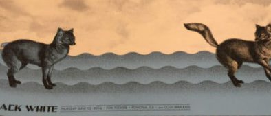 Jack White - 2014 Rob Jones poster print Fox Theater Pomona, CA Hand Signed #ed