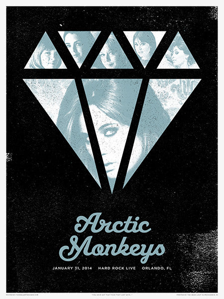 Arctic Monkeys - 2014 Third Alert Designs poster Orlando