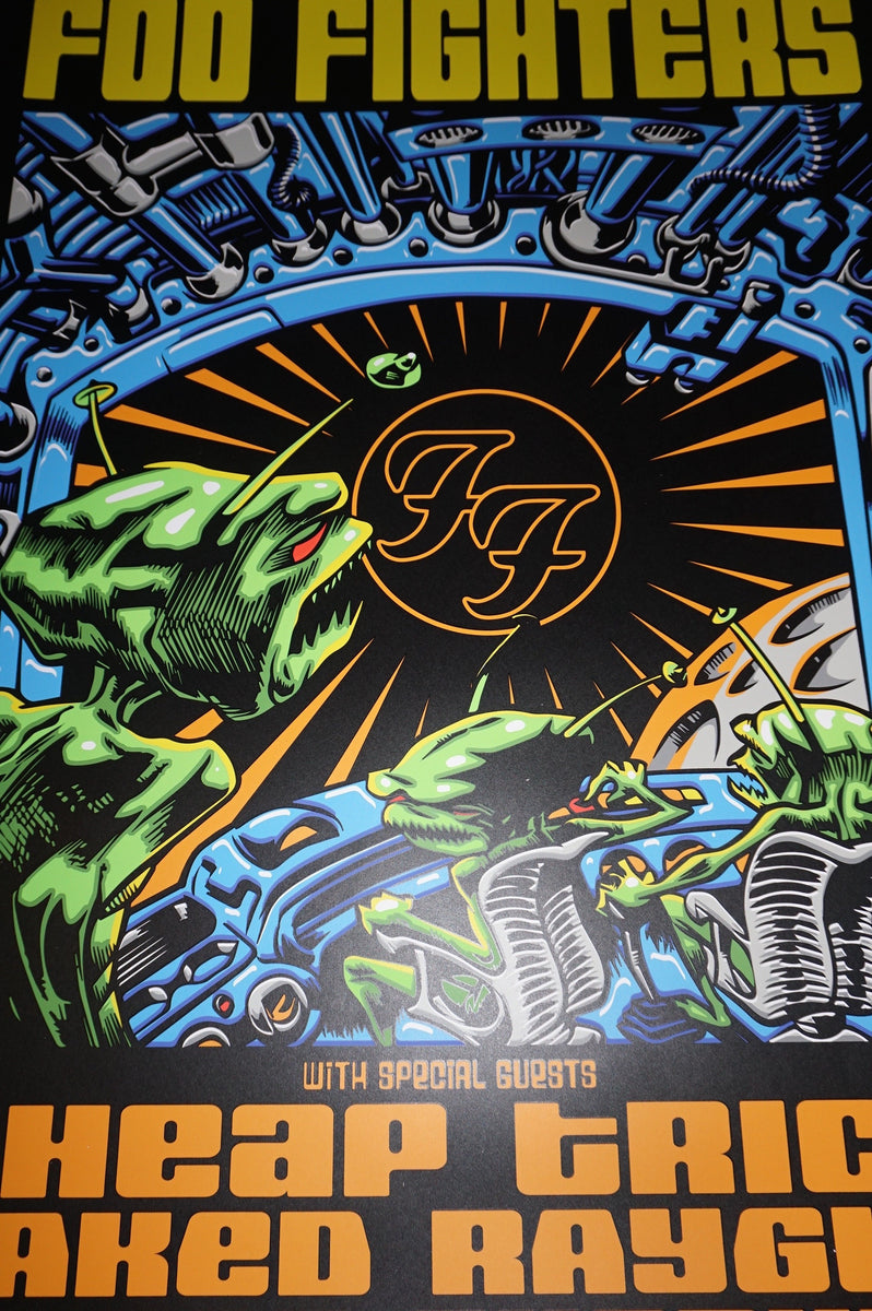 Foo Fighters - 2015 TAZ poster print Chicago, IL Wrigley