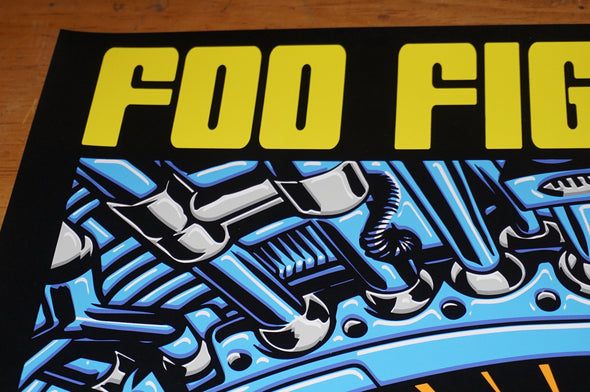 Foo Fighters - 2015 TAZ poster print Chicago, IL Wrigley Field