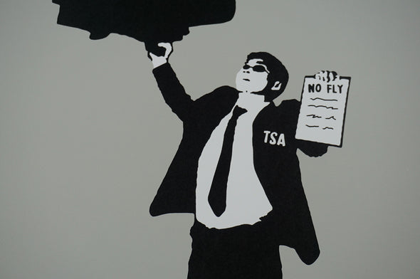 No Fly List - 2015 Tabby screen printed poster TSA Mary Poppins